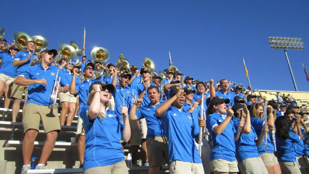 Band cheering, Arizona State, October 27, 2012