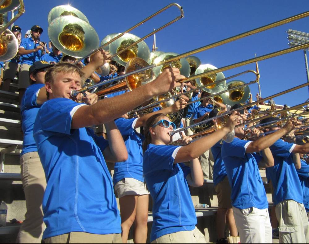 Brass in stands at Arizona State, October 27, 2012