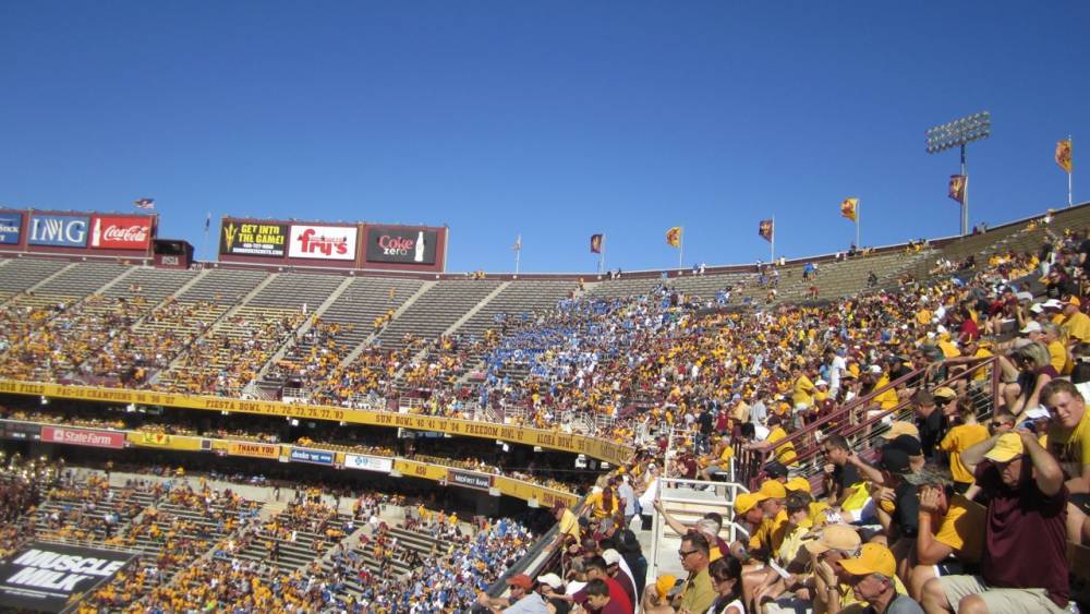 Band in stadium, Arizona State, October 27, 2012