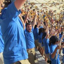 Cheering the stands, Arizona State, October 27, 2012