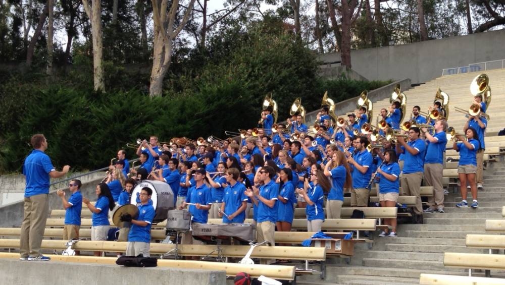 Band at Drake Stadium, Dribble for the Cure, October 21, 2012