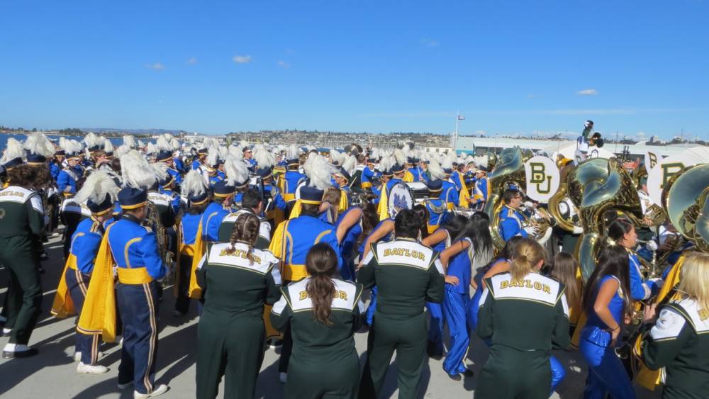 With the Baylor Band, Holiday Bowl, December 27, 2012