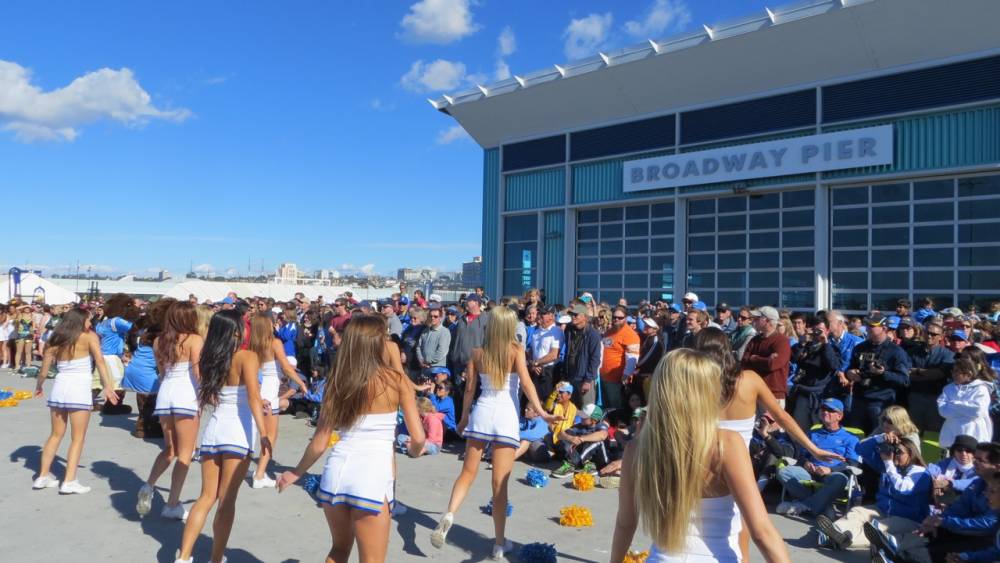 Dance Team at Broadway Pier, Holiday Bowl, December 27, 2012