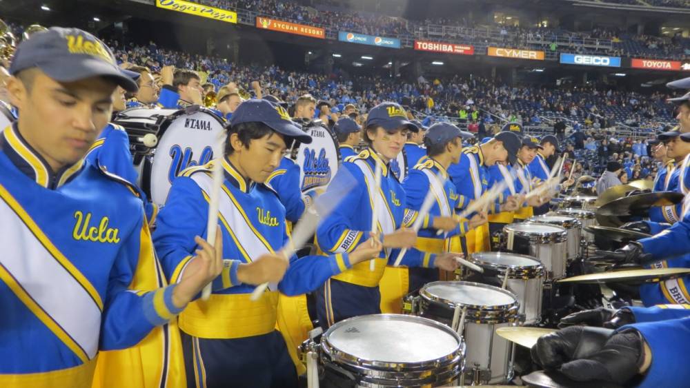 Drums in stands, Holiday Bowl, December 27, 2012