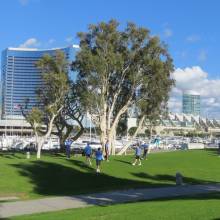 Before rally, Holiday Bowl, December 27, 2012