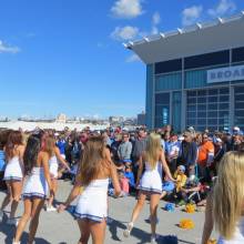 Dance Team at Broadway Pier, Holiday Bowl, December 27, 2012