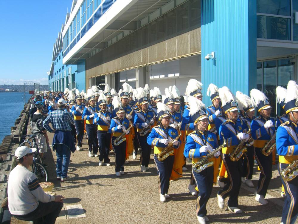 Woodwinds marching from Parade