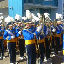 Trombones marching from Rally