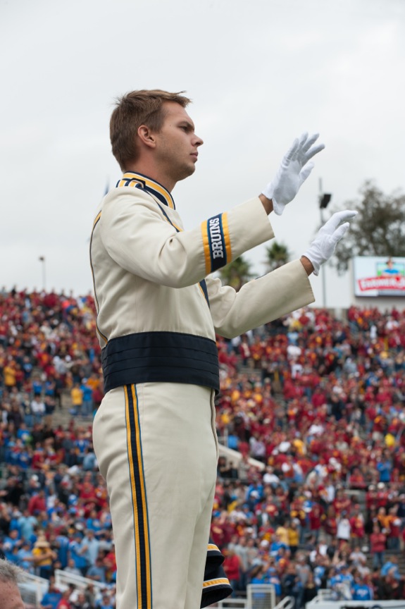 Drum Major Stephen Hufford, USC game, November 17, 2012