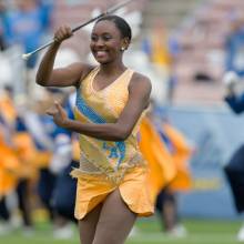 Feature Twirler ReJoyce Green, USC game, November 17, 2012
