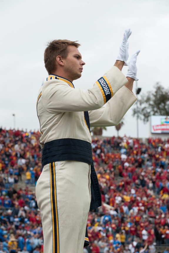 Drum Major Stephen Hufford, USC game, November 17, 2012