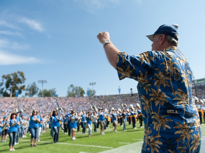 Drum Major Kim Strutt, Band Alumni Reunion, Utah game, October 13, 2012