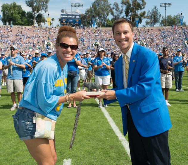 Distance Award Winner, Band Alumni Reunion, Utah game, October 13, 2012