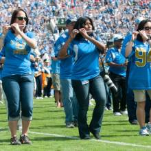 Flutes, Band Alumni Reunion, Utah game, October 13, 2012