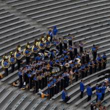 Band's first game in the end zone