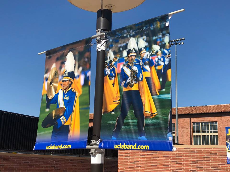 Cymbals and Alto Sax Banners