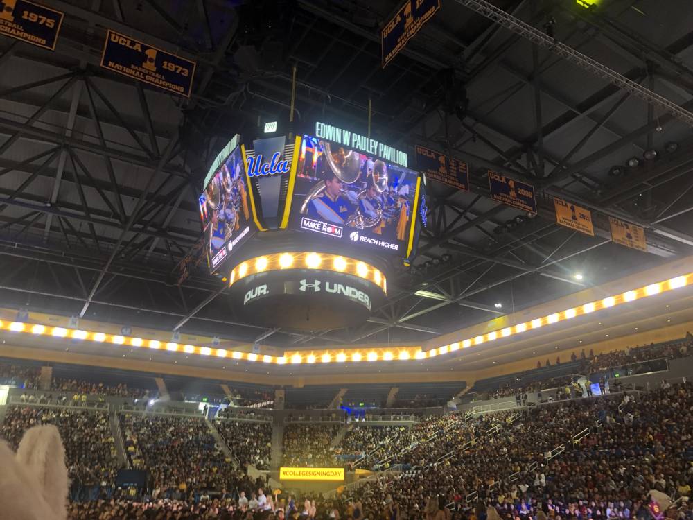 College Signing Day in Pauley Pavilion