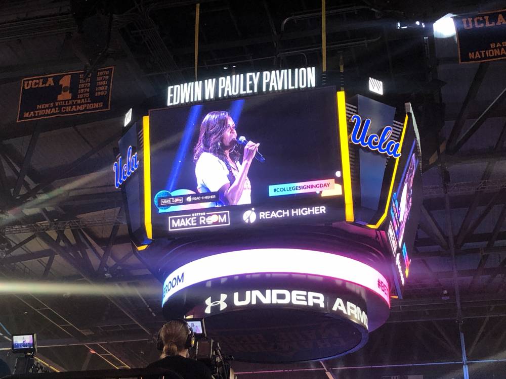 College Signing Day in Pauley Pavilion