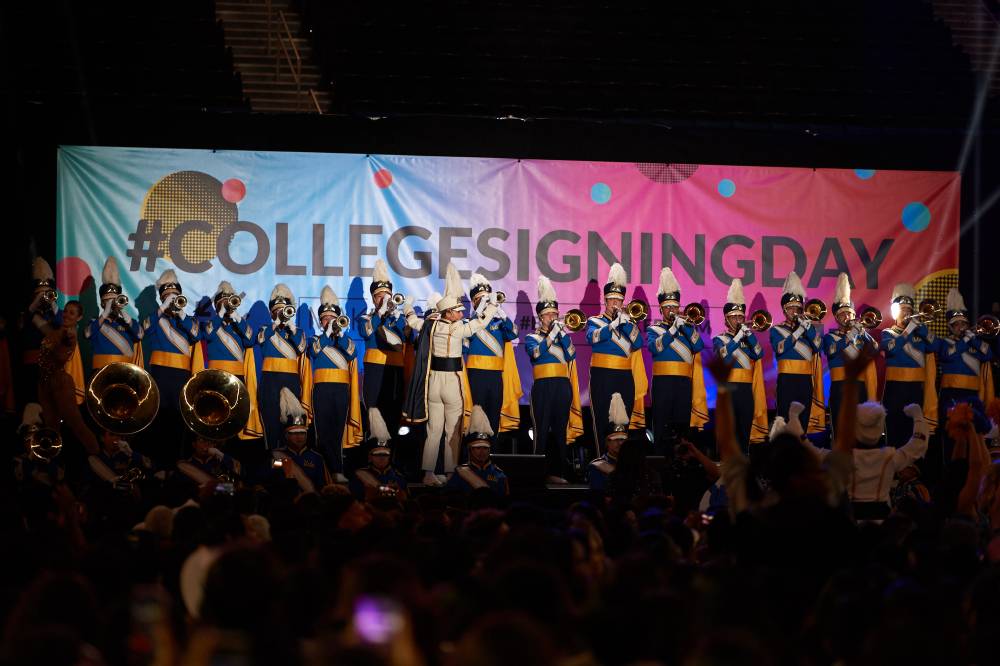 College Signing Day in Pauley Pavilion