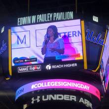 College Signing Day in Pauley Pavilion