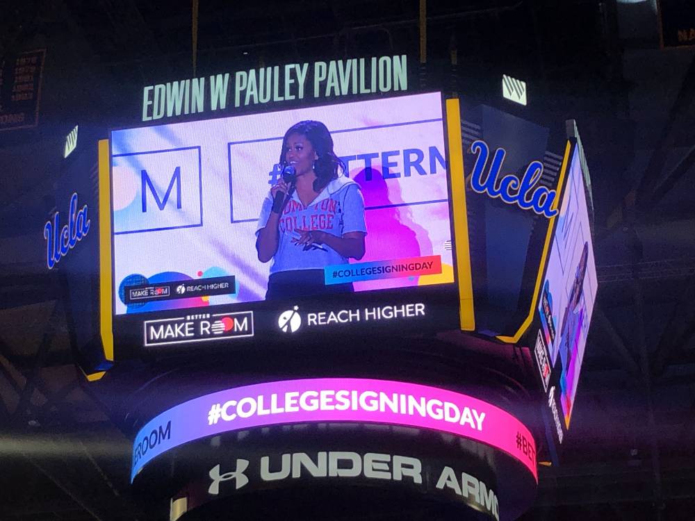 College Signing Day in Pauley Pavilion