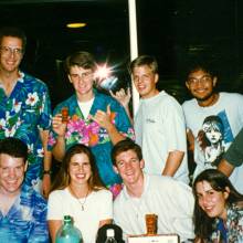 1995 Aloha Bowl at Hotel Lobby 
