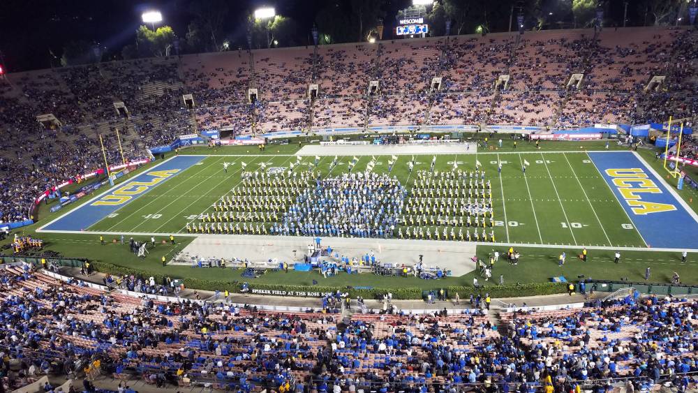 303 Band Alumni on the field!