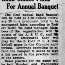 1929 02 15 Band makes plans for annual banquetx
