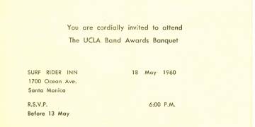 1960 Band Banquet