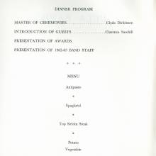 1962 522 Band Awards Banquet Program p.1-2a