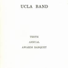 1962 522 Band Awards Banquet Program Frontx