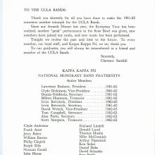 1962 522 Band Awards Banquet Program p.5-6a