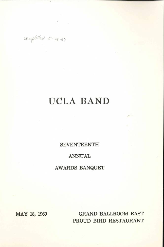 1969 Band Banquet 1