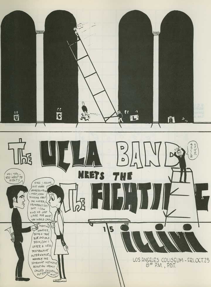 UCLA vs. Illinois cartoon, October 25, 1961