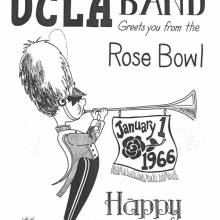 1966 Rose Bowl cartoon, January 1, 1966