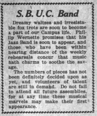 Jazz Band soon to appear, May 21, 1920