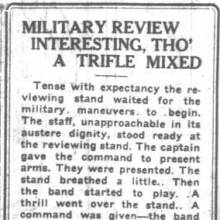ROTC Military Review, October 21, 1921 