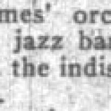 Dale Imes' orchestra at event, November 17, 1922 