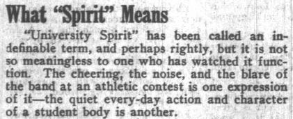 What Spirit Means: "The Blare of the Band." September 22, 1922 