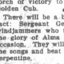 ROTC Band - "Sergeant George's rip-roaring windjammers." March 10, 1922