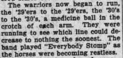 Band at '29-'30 rumble, September 27, 1926