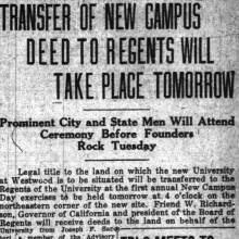 ROTC Band at Founder's Ceremony. February 15, 1926