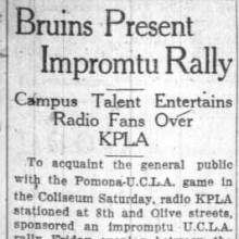 Band on KPLA radio, November 7, 1927