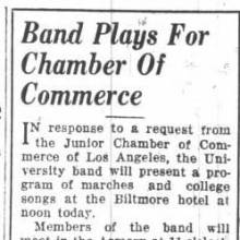Biltmore Hotel gig, November 1, 1928 