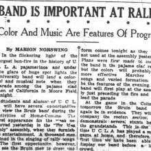 Band Important at Rally, November 28, 1928 