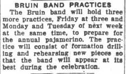 Band practice - Pajamerino. November 20, 1928