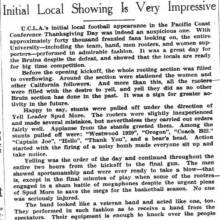 "Band looked veteran" December 3, 1928 