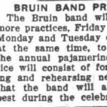 Band practice - Pajamerino. November 20, 1928