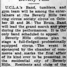 Band and celebrities at Beverly Hills Circus, October 17, 1929