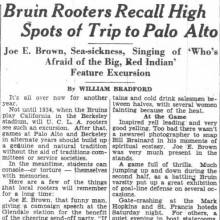 Bruin rooters recall Stanford trip, October 2, 1933